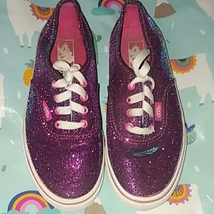 pink blue and purple vans